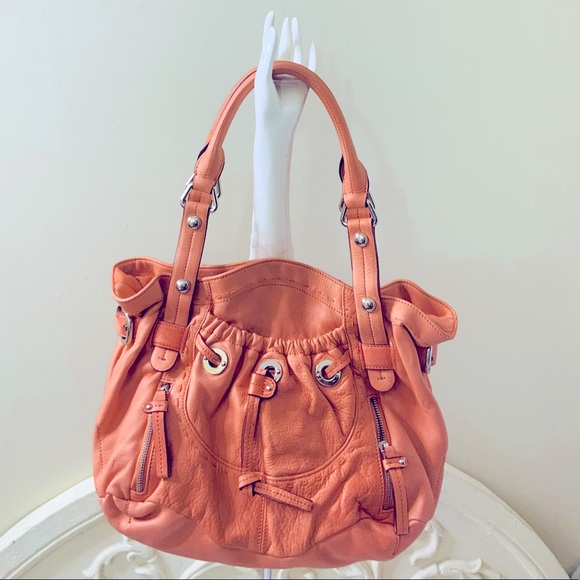 B. Makowsky Leather Double Handle Shoulder Bag Purse NWOT - Picture 5 of 10